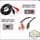 [HCM]Cáp loa Jack 3.5 ra 2 đầu Hoa sen AV 3M
