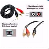 [HCM]Cáp loa Jack 3.5 ra 2 đầu Hoa sen AV 3M