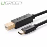 Cáp máy in dài 1,5M USB-C to USB Type B UGREEN 30180(Đen)