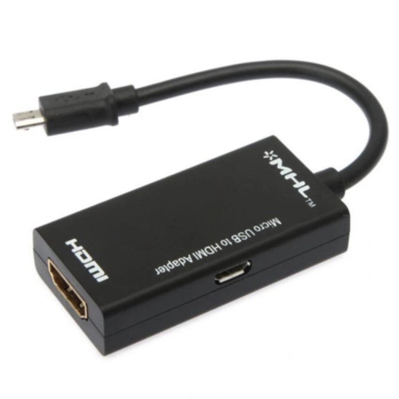 Cáp MHL chuyển Micro USB to HDMI 5 pin (Đen)