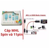 Cáp MHL kết nối từ smartphone android ra cổng HDMI cho tivi, máy chiếu