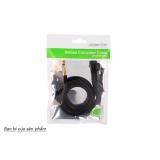 Cáp micro hát Karaok loại ngắn 2 mét (cáp 6.5/6.35mm ra đầu Micro Cannon XLR) UGREEN 20719 (màu đen)