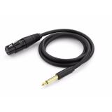 Cáp micro hát Karaok loại ngắn 2 mét (cáp 6.5/6.35mm ra đầu Micro Cannon XLR) UGREEN 20719 (màu đen)