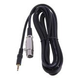 Cáp micro Transhine XLR-3.5mm (Đen)