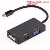 Cáp mini displayport to hdmi + vga + dvi
