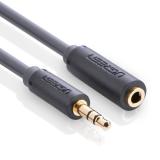 Cáp nối AV 3.5 (dương) to 3.5 (âm) chuẩn 3,5mm dài 0,5m Ugreen 10781 (Đen)