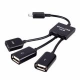 Cáp OTG ra OTG + 02 USB 2.0 chất lượng cao