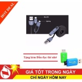 [HCM]Cáp sạc 2in1 cho iPhone567 & android + Tặng kèm Đậu đọc thẻ nhớ