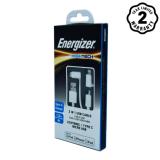 Cáp sạc 3 đầu Energizer USB C Lightning Micro USB dài 1.2m - C11UBX3CFWH4