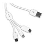Cáp sạc đa năng 3 trong 1 Pisen Type C, MicroUsb, Lightning