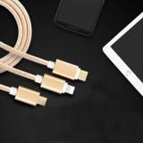 [HCM]Cáp sạc đa năng 3in1 dây dù cho Lighting - MicroUSB - Type C FAST CHARGER CABLE