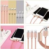 [HCM]Cáp sạc đa năng 3in1 dây dù cho Lighting - MicroUSB - Type C FAST CHARGER CABLE