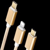 [HCM]Cáp sạc đa năng 3in1 dây dù cho Lighting - MicroUSB - Type C FAST CHARGER CABLE