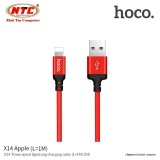 Cáp sạc dây dù Hoco X14 dài 1M - cổng Lightning - Hãng phân phối chính thức