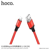 Cáp sạc dây dù Hoco X14 dài 2M - cổng Lightning - Hãng phân phối chính thức - Nhất Tín Computer