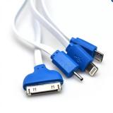 Cáp sạc điện thoại 4 đầu đa năng dài(White)