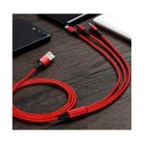 Dây sạc đa năng 3 cổng sạc Bagi CB-AS12 ( Lightning, Type-C và Micro-USB)