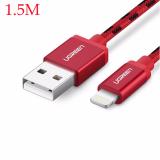 Cáp sạc USB vỏ bọc lưới chuẩn MFI Apple Lightning 1.5m Ugreen 40480 (Đỏ)