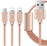 Cáp sạc lightning và Micro USB dây dù 3 in 1 - Baseus -Hàng nhập khẩu