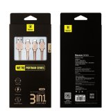 Cáp sạc lightning và Micro USB dây dù 3 in 1 Baseus (Vàng)