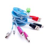 Cáp sạc Micro USB đèn LED dạ quang đa năng hình mặt cười  - PKCB