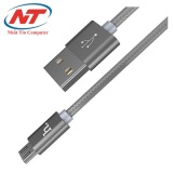 Cáp sạc microUSB Hoco X2 cho Android - dài 1m (Xám) - Hãng phân phối chính thức - Nhất Tín Computer