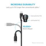 Cáp sạc siêu bền Anker PowerLine Micro USB 0.9m (Xám) - Hãng phân phối chính thức