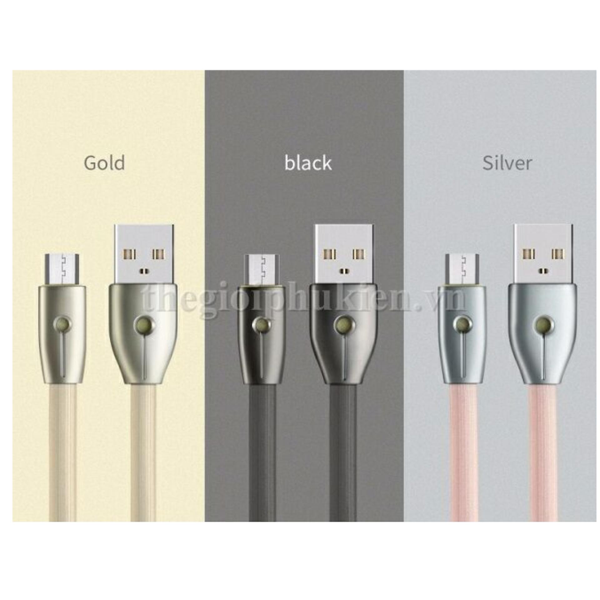 Cáp sạc thông minh tự ngắt Remax chân Micro Usb cho Samsung/ Oppo/ Xiaomi/ Nokia - Hàng nhập khẩu