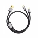 Cáp sạc chia 2 đầu micro USB dài 1.5m Ugreen 40349 (Đen)