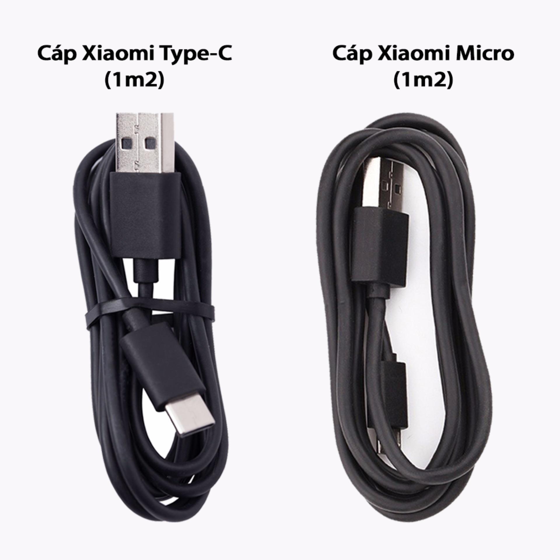 Bộ Củ + Cáp Sạc 2A Xiaomi Type C Cho Xiaomi Note 3 - Hàng Nhập Khẩu