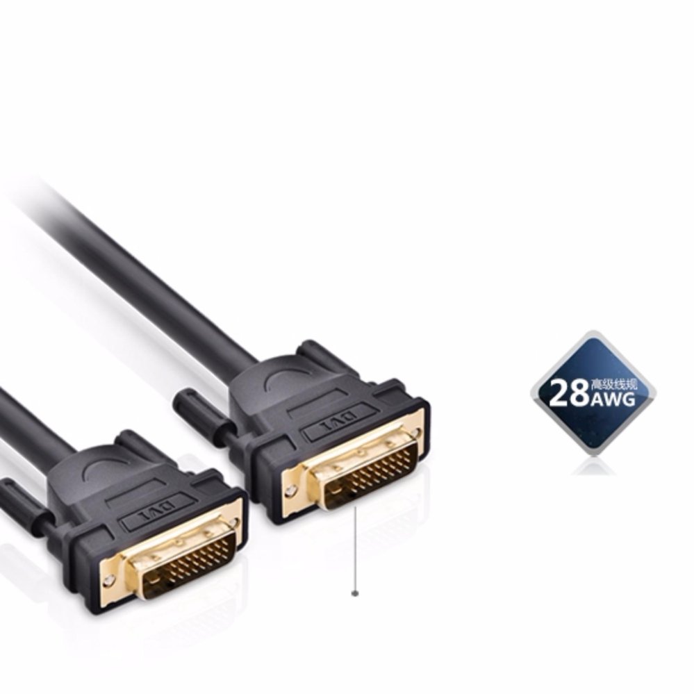 [HCM]Cáp tín hiệu DVI-D (24+1) 2 đầu đực dài 2m UGREEN DV101 11604