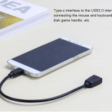 Cáp USB 2.0 Type C OTG cao cấp lõi thuần đồng Vention VAS-A41-B010 0.1m (Đen)