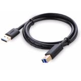 Cáp USB 3.0 AM to BM 2m Ugreen 10372 (Đen)