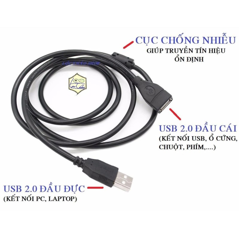 Bảng giá Cáp USB Nối dài 1.5M chống nhiễu Phong Vũ