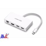 Cáp USB Type C To HDMI, Lan, Hub USB 3.0 Ugreen 40377