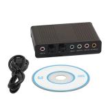 MPVC- Card âm thanh box 5.1 USB 6CH + Optical audio (Đen)