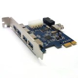 Card chuyển đổi PCI-Express ra 4 Port USB 3.0 cho máy tính bàn chất lượng cao