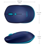 [HCM]Chuột bluetooth Logitech M337 (Xanh) - Hãng phân phối chính thức
