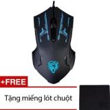 Chuột chơi game có dây Mouse gaming SCH-02X6 + Tặng 1 miếng lót chuột