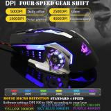 [HCM]CHUỘT CHUYÊN GAME 6D LED 7 MÀU FREE WOLF V5