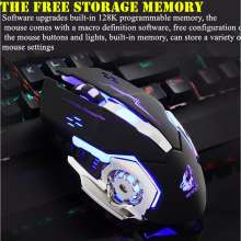 Chuột chuyên game 6D - LED 7 màu FREE WOLF V5 (Màu đen)