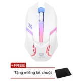 [HCM]Chuột game thủ phong cách có LED 218 (Trắng) + tặng miếng lót chuột cao cấp ( đen)