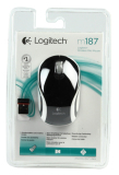 Logitech Wireless Mini Mouse M187 (Black) - Official distributor.