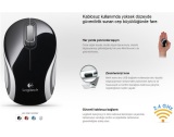 Logitech Wireless Mini Mouse M187 (Black) - Official distributor.