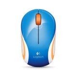 Logitech Wireless Mini Mouse M187 (Blue) - Official distributor.