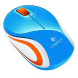 Logitech Wireless Mini Mouse M187 (Blue) - Official distributor.
