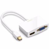 Chuyển từ Macbook ra HDMI và VGA (Minidisplay - Thunderbolt sang HDMI và VGA) UGREEN 10427