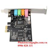 CMI8738 PCI-Express 6-Channels Digital Audio Sound Card SFF For Win 7/XP 24bit - Intl(Đen)