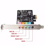 PCI-Express CMI8738 6-Channels Digital Audio Sound Card SFF For Win 7/XP 24bit - Intl (Đen)