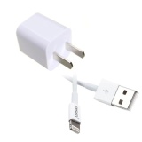 Cốc sạc 1A và cáp sạc Pisen cho iPhone 5 6 Lightning 100cm